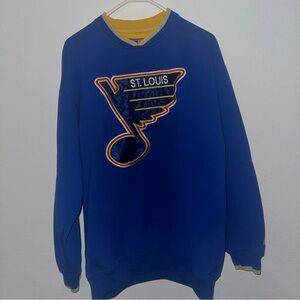 Vintage St Louis Blues NHL Hockey Starter Crewneck Sweatshirt - Adult large